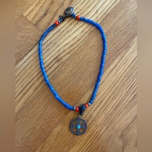 Peyote Bird lapis necklace with 925 silver